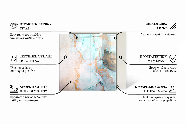 Hatszög alakú kandalló alátét Absztrakt geometrikus minta