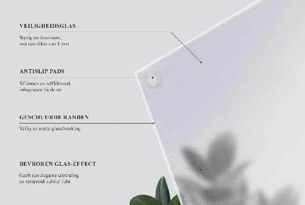 Kerek áttetsző asztallap