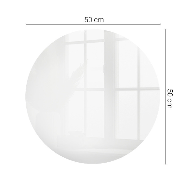 Üveglap nyomattal Fehér, mintázat nélkül