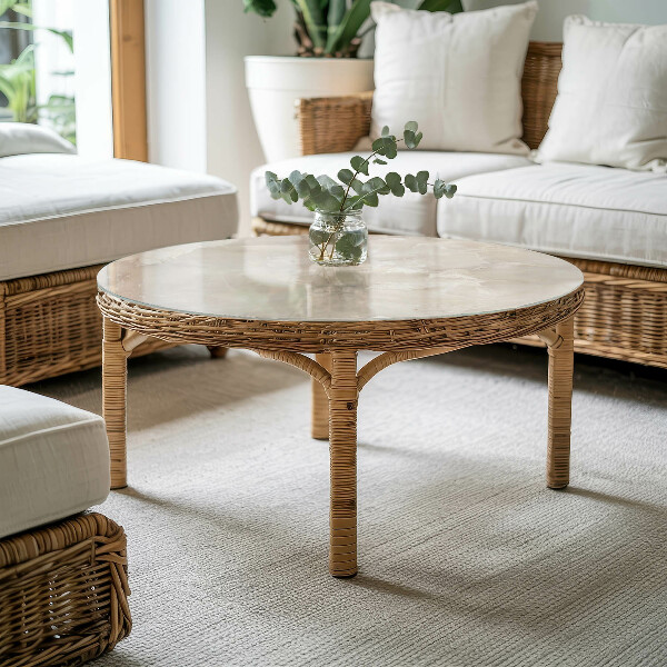 Kerek üveglap Márvány mintázat szerkezet