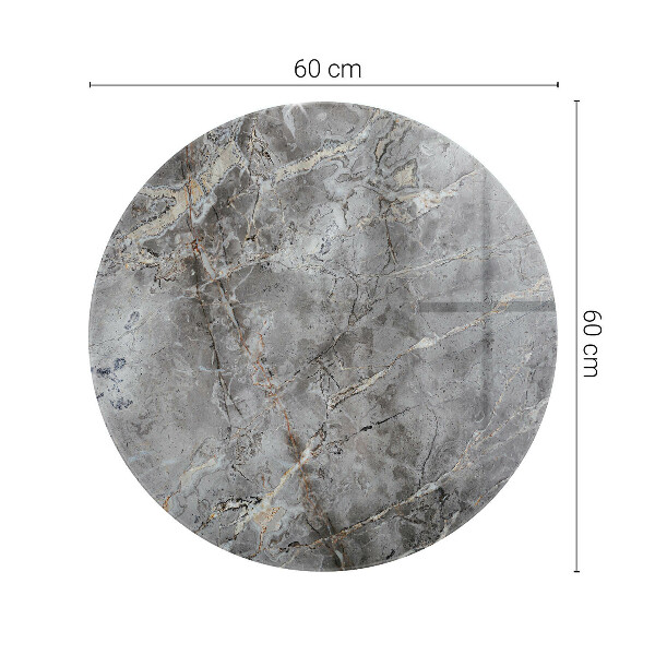 Kerek üveglap Márvány motívum a természetben