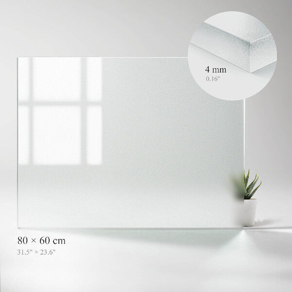 Téglalap alakú áttetsző üveglap