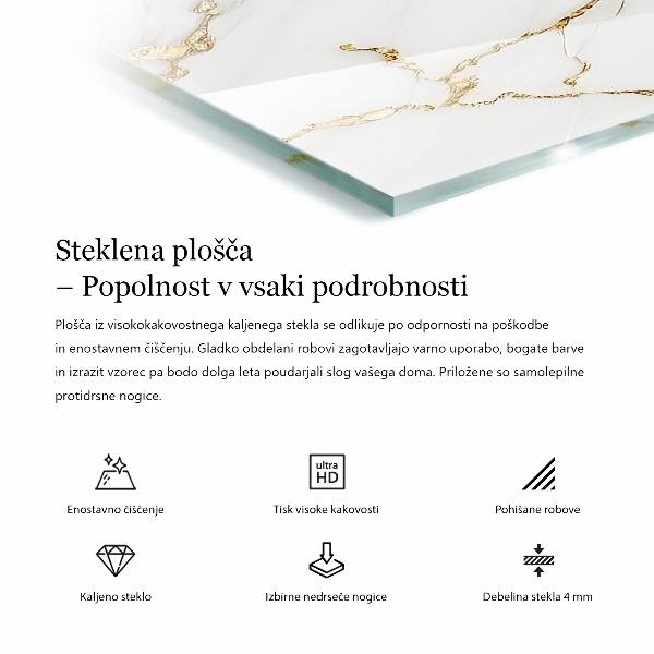 Dekoratív üveglap nyomattal Stílusos fa motívum