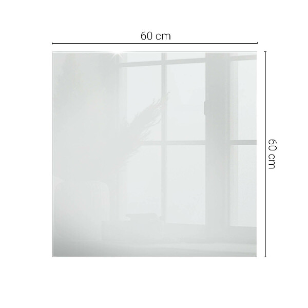 Dekoratív üveglap nyomattal Sima fehér