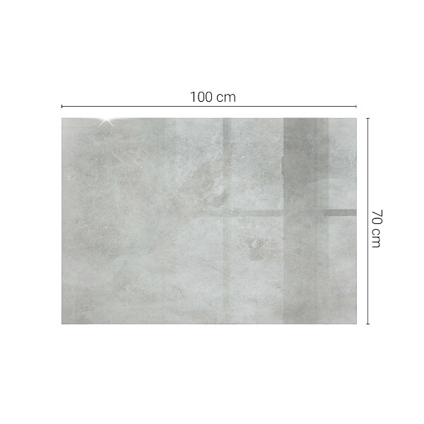 Téglalap alakú üveglap nyomattal Repedt beton