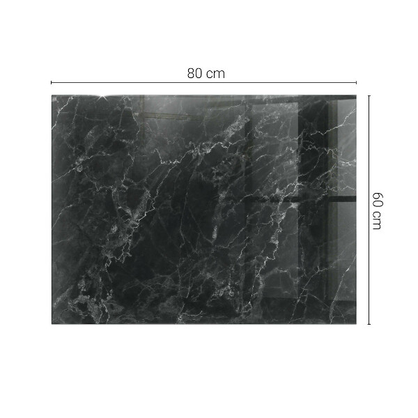 Téglalap alakú üveglap nyomattal Érdes márvány mintázat