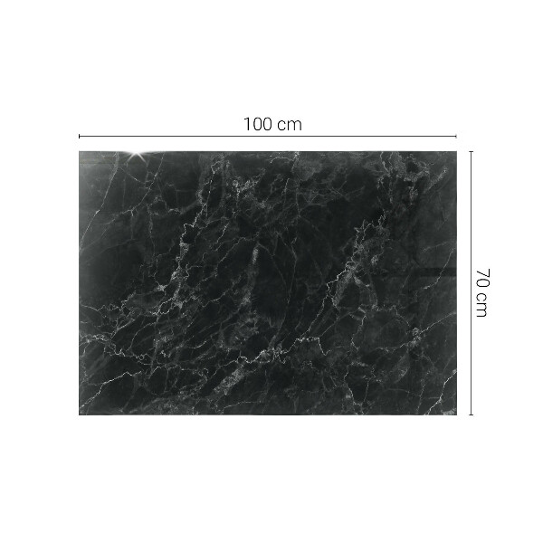 Téglalap alakú üveglap nyomattal Érdes márvány mintázat