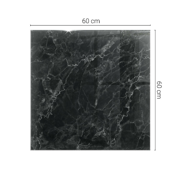 Téglalap alakú üveglap nyomattal Érdes márvány mintázat