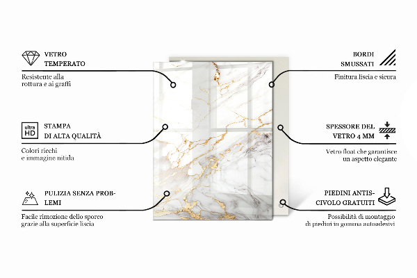 Dekoratív üveglap nyomattal Természetes fa és gyanta mintázat