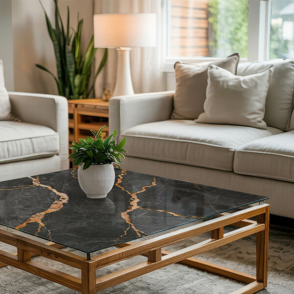 Téglalap alakú üveglap Finom erezetű márvány mintázat