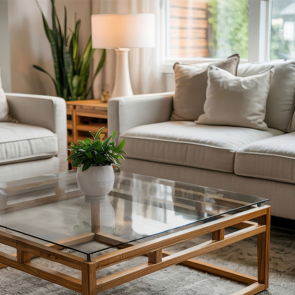 Téglalap alakú üveglap Átlátszó