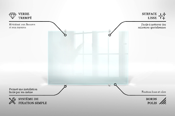 Konyhai hátfal panel átlátszó 100x50 cm