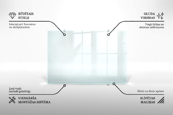 Átlátszó konyhai panel 60x60 cm