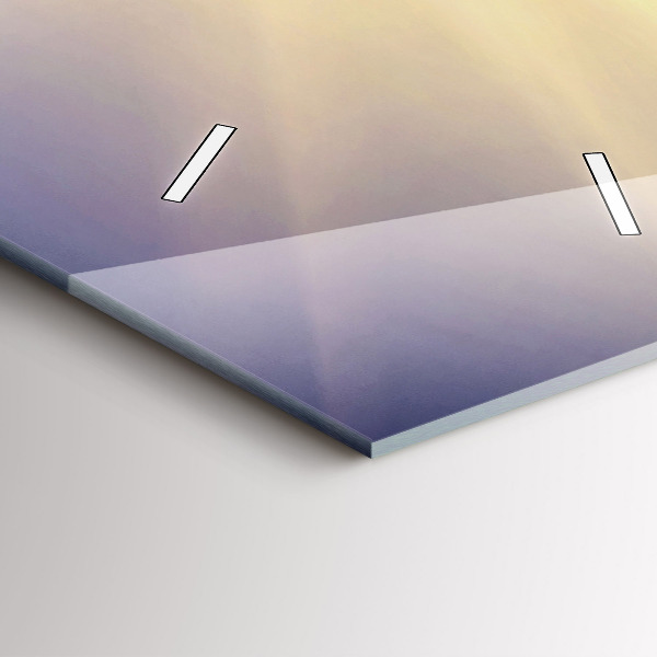 Téglalap alakú üvegóra Hegyi táj