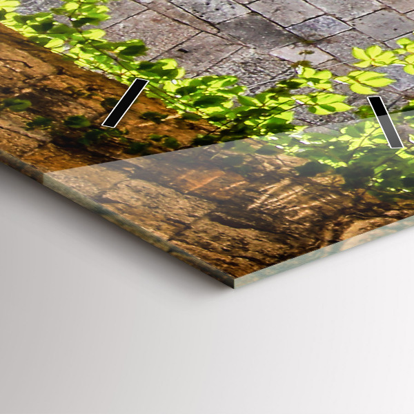 Téglalap alakú üvegóra Rodosz festői utcája