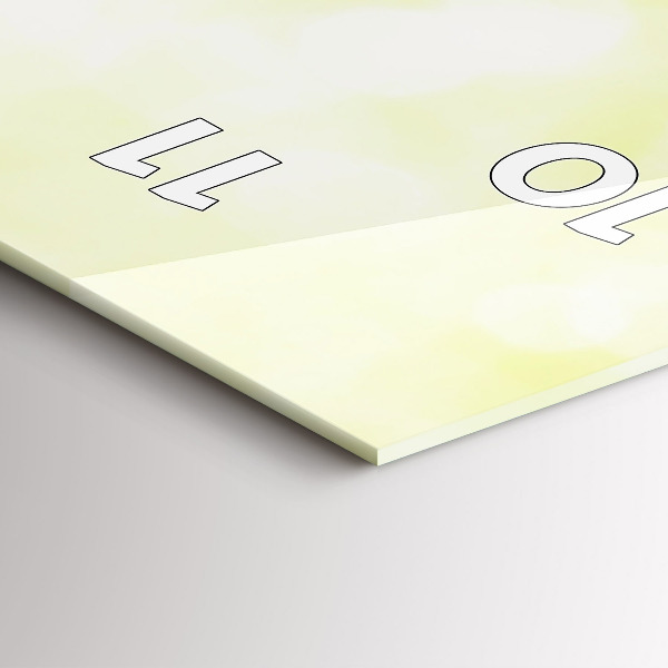 Téglalap alakú üvegóra Zöld fű