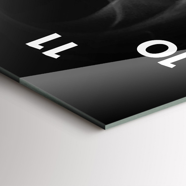 Téglalap alakú üvegóra Egy csésze kávét