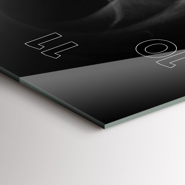 Téglalap alakú üvegóra Egy csésze kávét