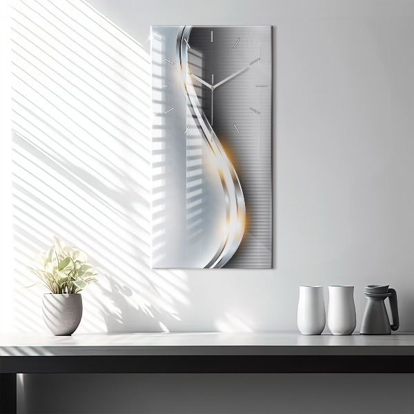 Téglalap alakú üvegóra Fém absztrakció