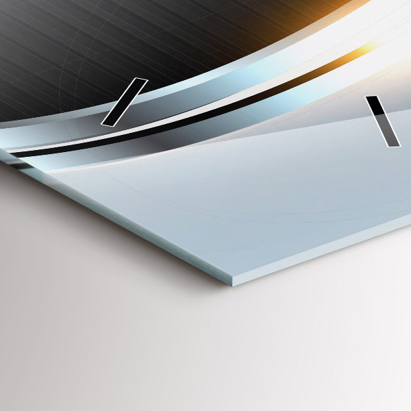 Téglalap alakú üvegóra Fém absztrakció