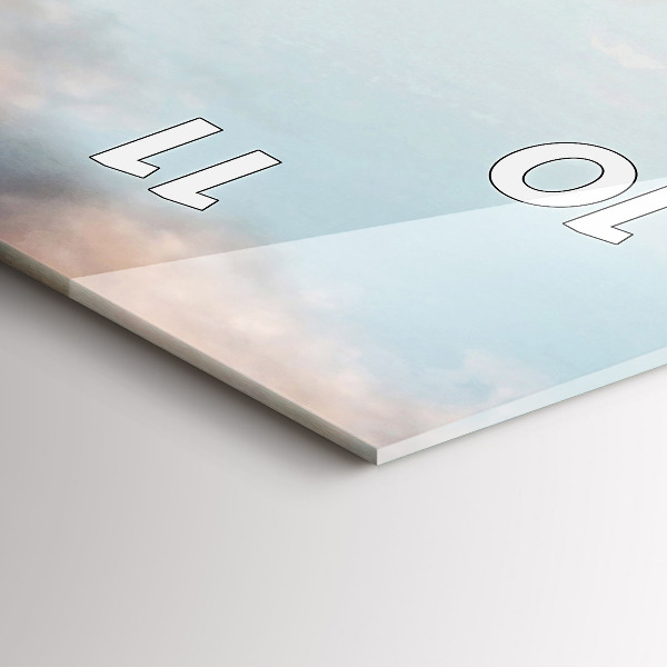 Téglalap alakú üvegóra Panoráma az Eiffel-toronnyal