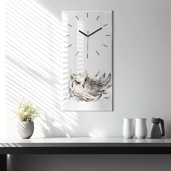 Téglalap alakú üvegóra Bagoly a bölcsesség szimbóluma