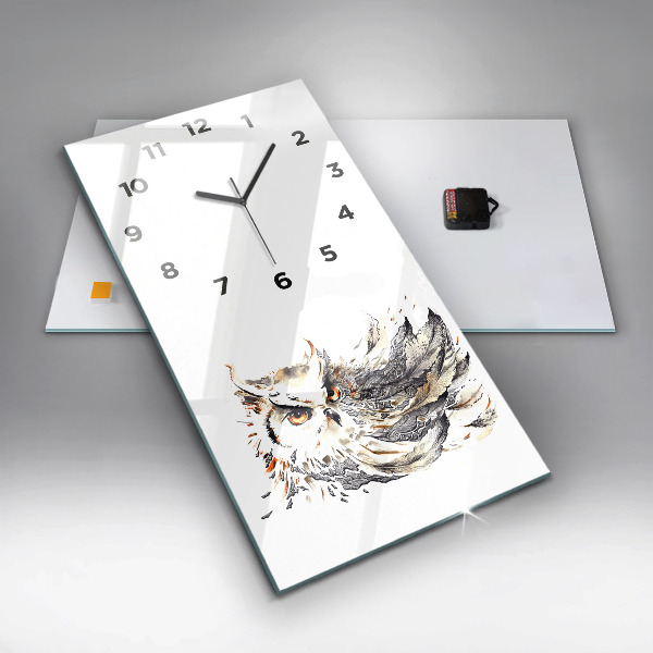 Téglalap alakú üvegóra Bagoly a bölcsesség szimbóluma