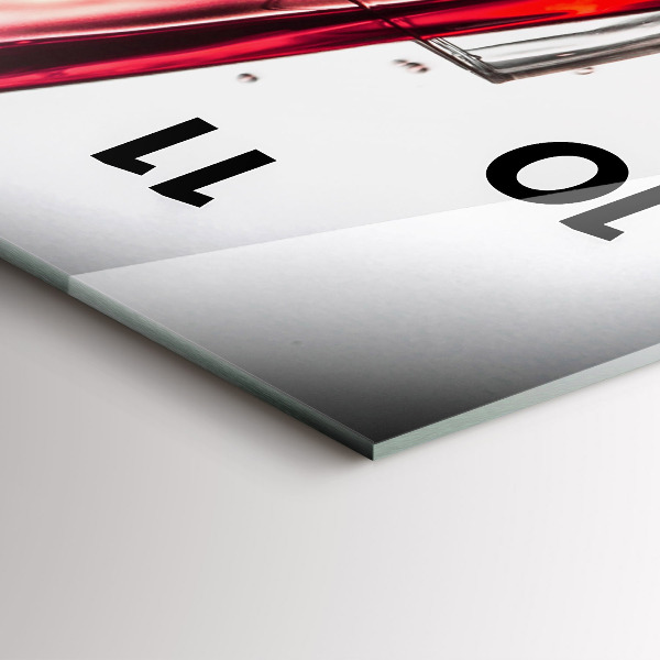 Téglalap alakú üvegóra Pohár bor