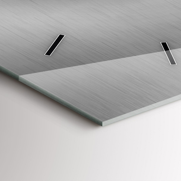 Téglalap alakú üvegóra Szürke fém absztrakció