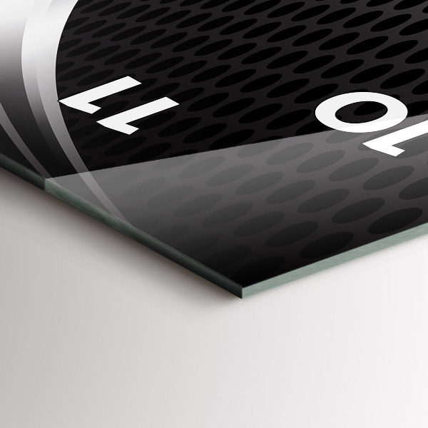 Téglalap alakú üvegóra Black metal absztrakció