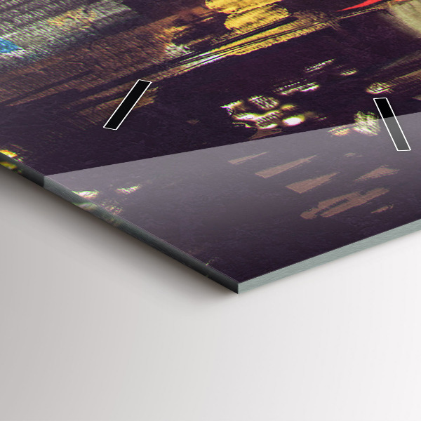 Téglalap alakú üvegóra Festett város