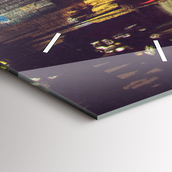 Téglalap alakú üvegóra Festett város