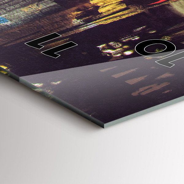 Téglalap alakú üvegóra Festett város