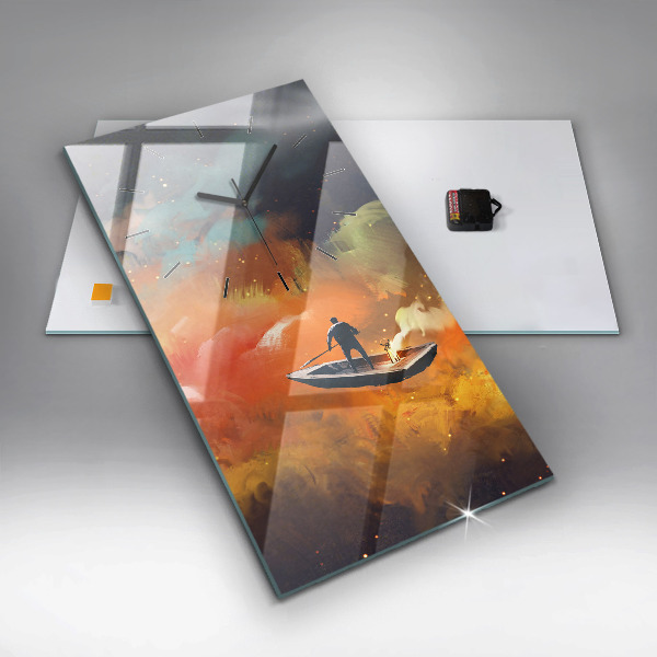 Téglalap alakú üvegóra Absztrakt festészet