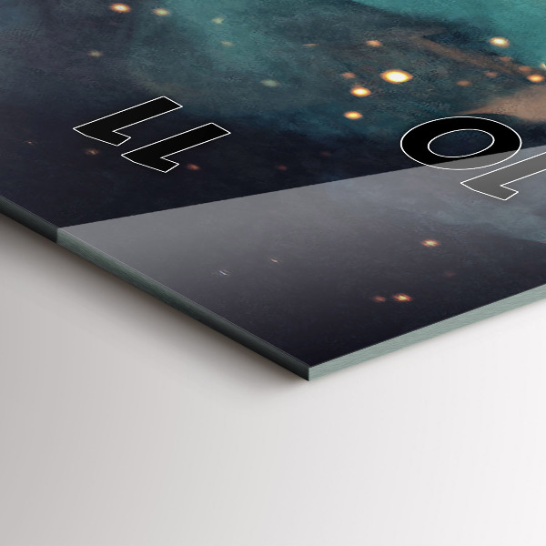 Téglalap alakú üvegóra Absztrakt festészet