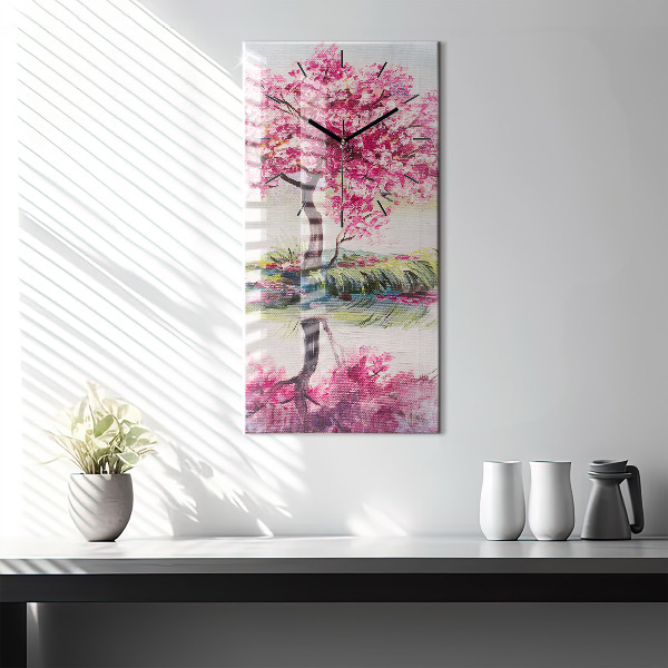 Téglalap alakú üvegóra Fa mozaik