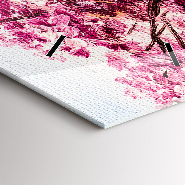 Téglalap alakú üvegóra Fa mozaik