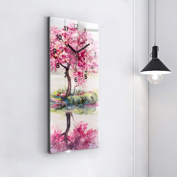 Téglalap alakú üvegóra Fa mozaik