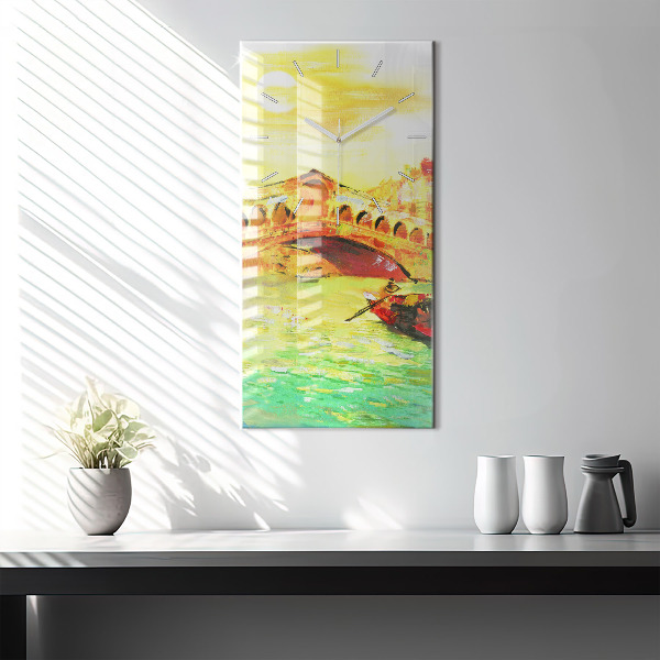 Téglalap alakú üvegóra Velence Rialto híd