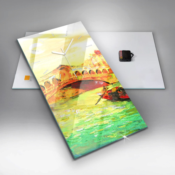 Téglalap alakú üvegóra Velence Rialto híd