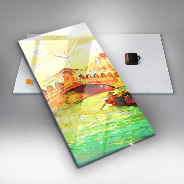 Téglalap alakú üvegóra Velence Rialto híd