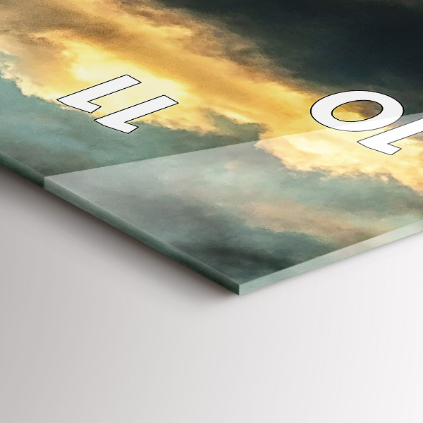 Téglalap alakú üvegóra Léggömb repülés a felhőkben