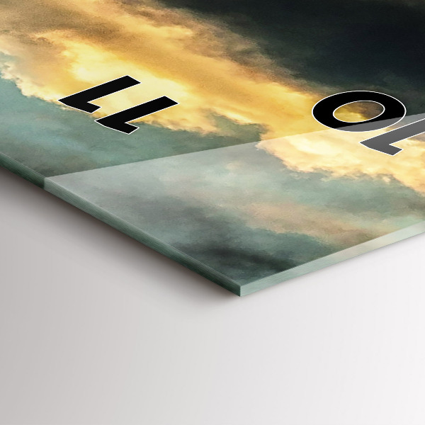 Téglalap alakú üvegóra Léggömb repülés a felhőkben