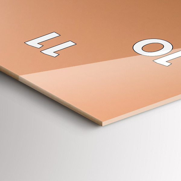 Téglalap alakú üvegóra Absztrakt színek