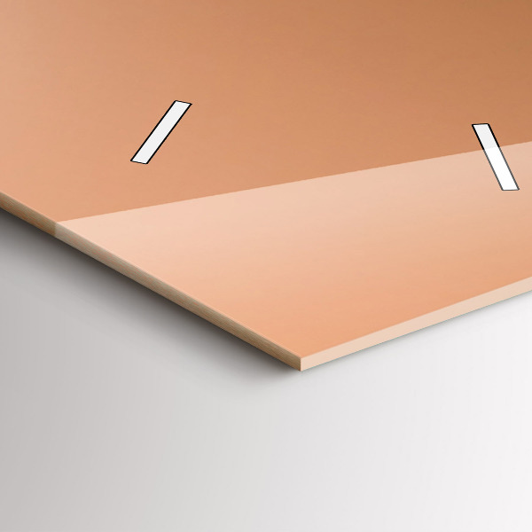 Téglalap alakú üvegóra Absztrakt színek