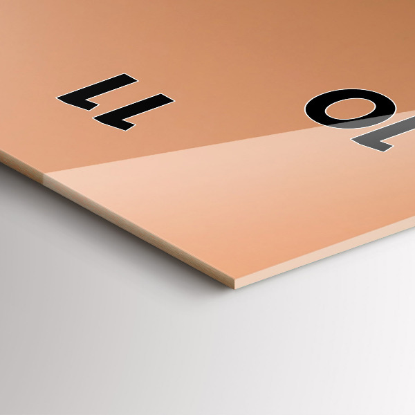 Téglalap alakú üvegóra Absztrakt színek