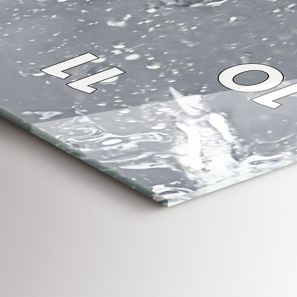 Téglalap alakú üvegóra Citrus vízben