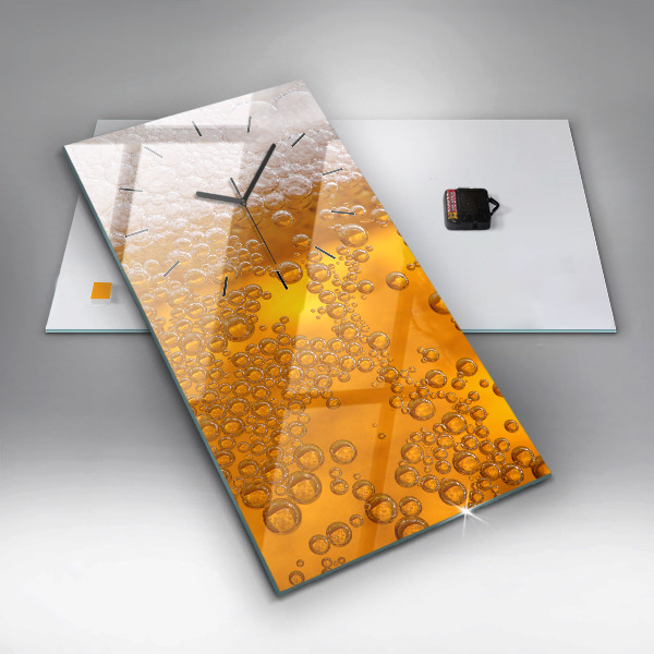 Téglalap alakú üvegóra Sör habbal