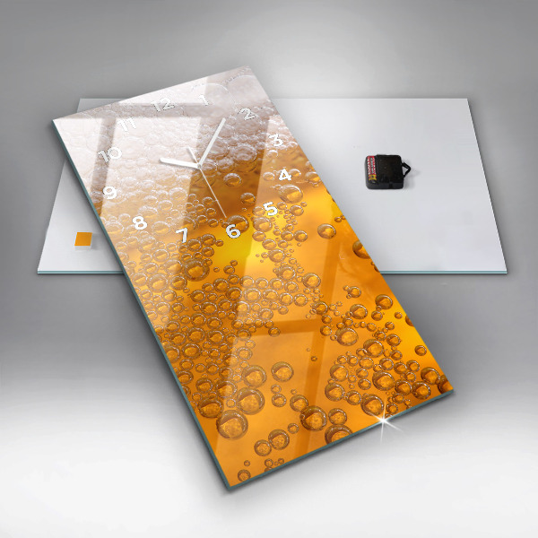 Téglalap alakú üvegóra Sör habbal