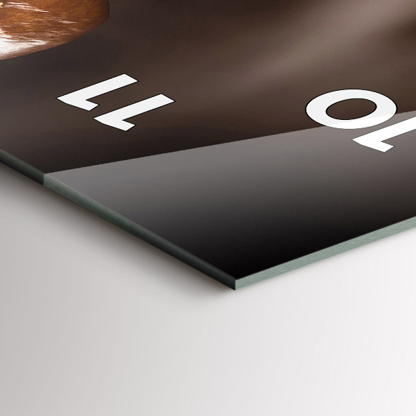 Téglalap alakú üvegóra Forró kávé